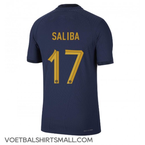 Frankrijk William Saliba #17 Voetbalkleding Thuisshirt WK 2022 Korte Mouwen